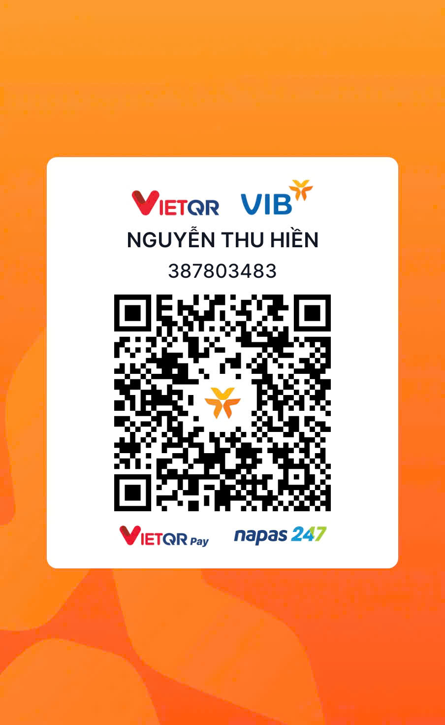 QR thanh toán VIB - Nguyen Thu Hien